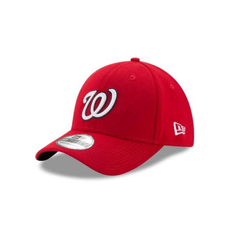 MLB Washington Nationals Team Classic 39Thirty Stretch Fit (RHS9497) - Red New Era Caps